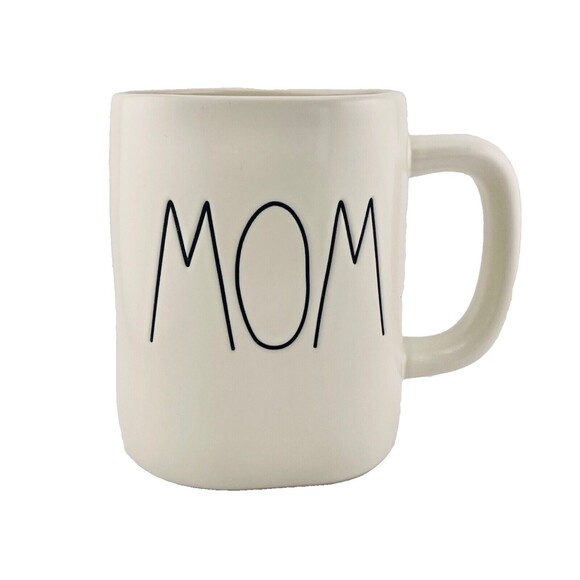 Rae Dunn By Magenta MOM EST 2022 White Coffee Ceramic Mug Mother's Day Newborn - Picture 1 of 7